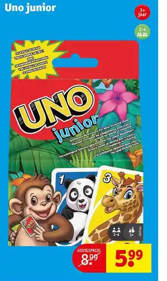 Kruidvat Uno junior aanbieding