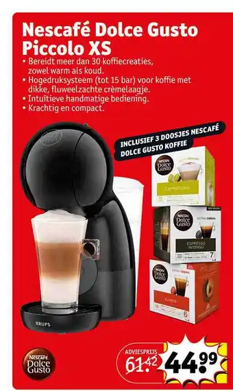 Kruidvat Nescafe dolce gusto piccolo xs aanbieding