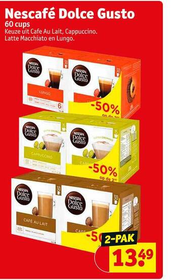 Kruidvat Nescafe dolce gusto aanbieding