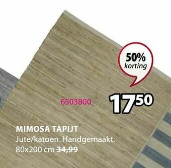 Jysk Mimosa tapijt aanbieding