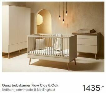 Baby & Tiener Quax babykamer flow clay + oak aanbieding