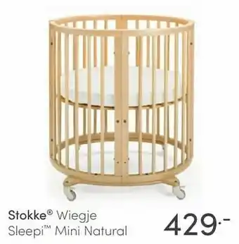 Baby & Tiener Stokke wiegje sleepi mini natural aanbieding