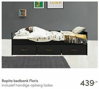 Baby & Tiener Bopita bedbank floris aanbieding