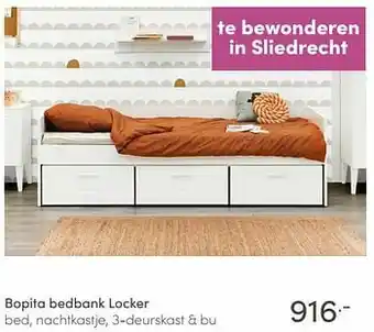 Baby & Tiener Bopita bedbank locker aanbieding
