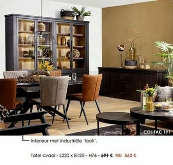 Krea Tafel ovaal aanbieding