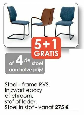 Stoel in stof