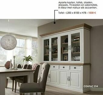 Krea Tafel aanbieding