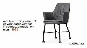 Armstoel in microvezelstof