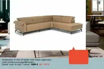 Krea Driezit vast- in stof aanbieding