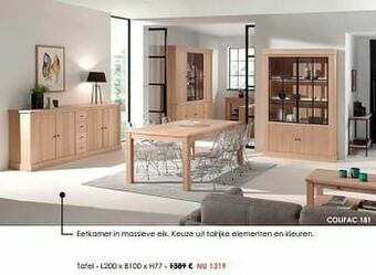 Krea Tafel aanbieding
