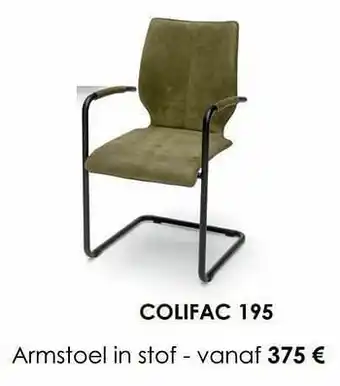 Krea Armstoel in stof aanbieding