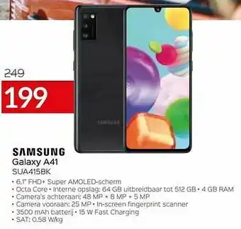 Selexion Samsung galaxy a41 sua415bk aanbieding
