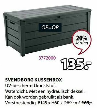 Jysk Svendborg kussenbox aanbieding