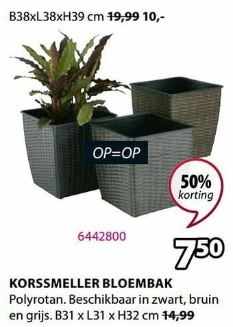 Jysk Korssmeller bloembak aanbieding