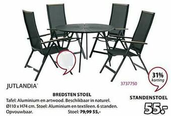Jysk Bredsten standenstoel aanbieding