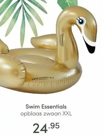 Baby & Tiener Swim essentials opblaas zwaan aanbieding
