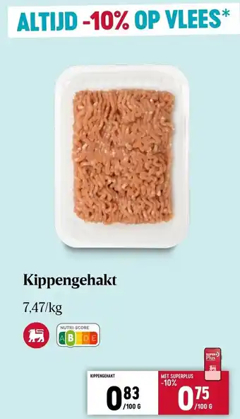 Delhaize Kippengehakt 100g aanbieding