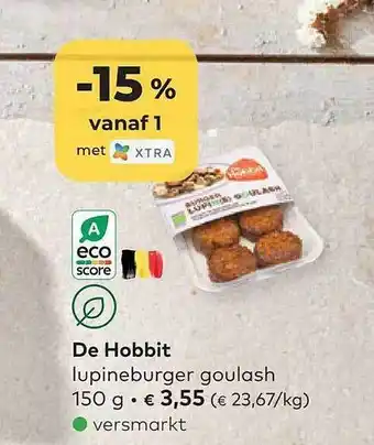 Bio Planet De hobbit lupineburger goulash aanbieding