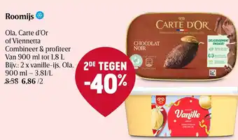 Delhaize Ola, Carte d'Or of Viennetta Roomijs aanbieding