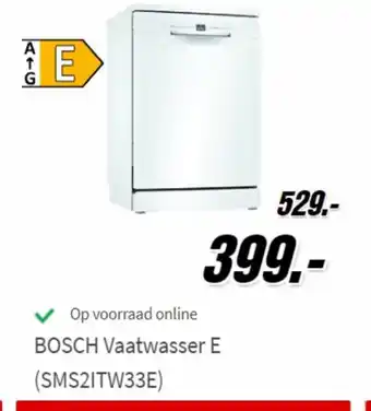 MediaMarkt Bosch Vaatwasser E (SMS2ITW33E) aanbieding