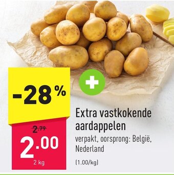 ALDI Extra vastkokende aardappelen aanbieding