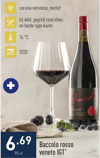 ALDI Baccolo rosso veneto IGT 75cl aanbieding