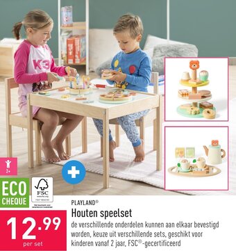 ALDI Playland houten speelset aanbieding