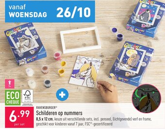 ALDI Ravensburger schilderen op nummers aanbieding