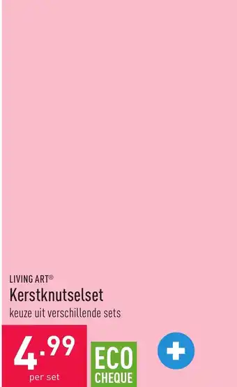 ALDI Living art kerstknutselset aanbieding