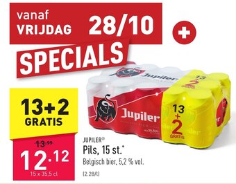 ALDI Jupiler pils, 15 st. aanbieding