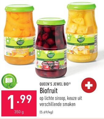 ALDI Queen's jewel bio biofruit 350g aanbieding