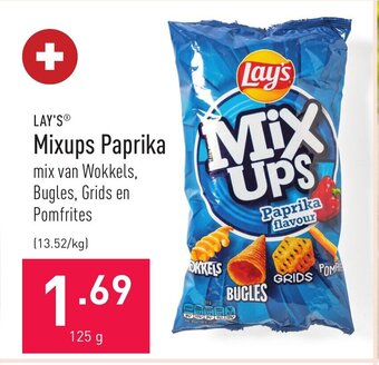 ALDI Lay's mixups paprika 125g aanbieding