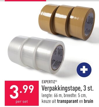 ALDI Expertiz verpakkingstape, 3 st. aanbieding