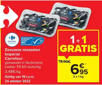 Carrefour Market Zeeuwse mosselen imperial carrefour aanbieding