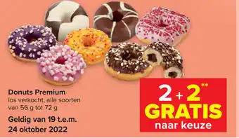 Carrefour Market Donuts premium 56g aanbieding