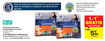 Carrefour Market Noorse gerookte zalm kwaliteitsketen carrefour aanbieding
