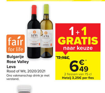 Carrefour Market Bulgarije rose valley leva aanbieding