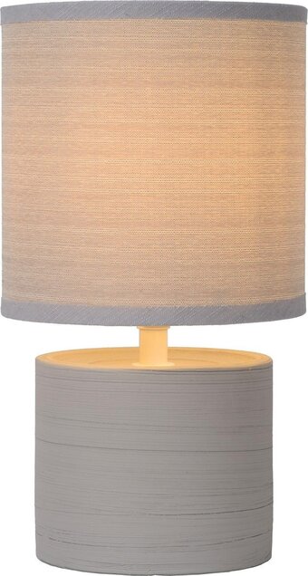 Bol.com Lucide greasby - tafellamp - ø 14 cm - 1xe14 - grijs aanbieding