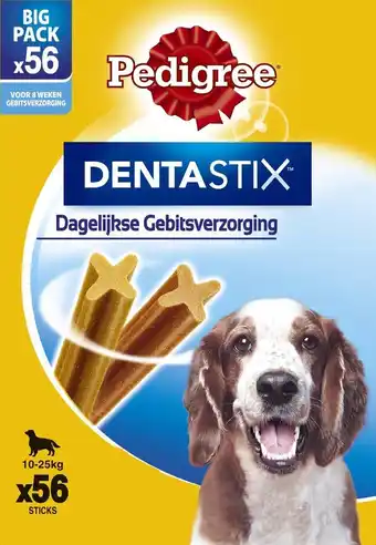 Pedigree dentastix gebitsverzorgende - hondensnacks medium - 56 stuks