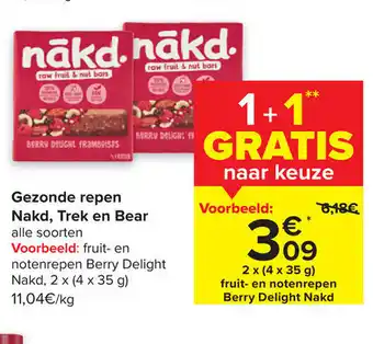 Gezonde repen nakd, trek en bear