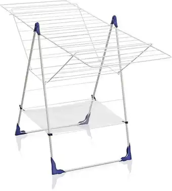 Bol.com Leifheit 81409 classic 250 flex droogrek wit/blauw aanbieding