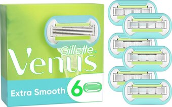 Gillette venus extra smooth scheermesjes voor vrouwen - 6 navulmesjes