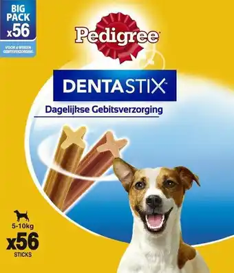 Bol.com Pedigree dentastix gebitsverzorgende hondensnacks mini - 56 stuks aanbieding
