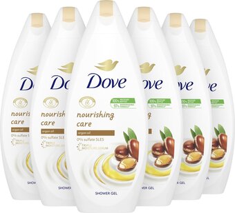 Bol.com Dove nourishing care douchegel - 6 x 250 ml - voordeelverpakking aanbieding