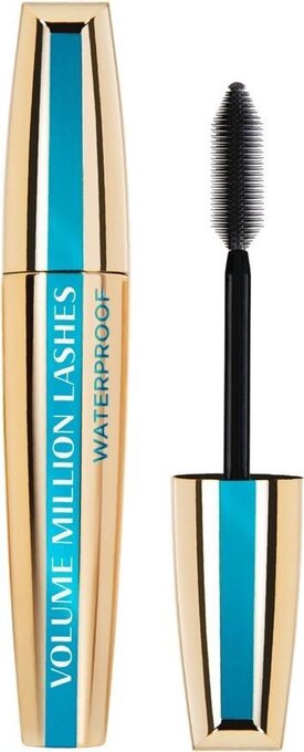 Bol.com L’oréal paris volume million lashes - waterproof mascara - zwart - 10,7 ml aanbieding
