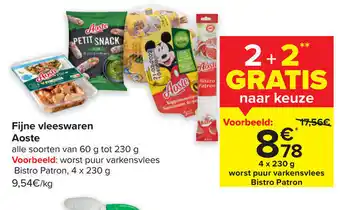 Fijne vleeswaren aoste 4 x 230g