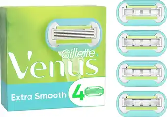 Bol.com Gillette venus extra smooth scheermesjes voor vrouwen - 4 navulmesjes aanbieding