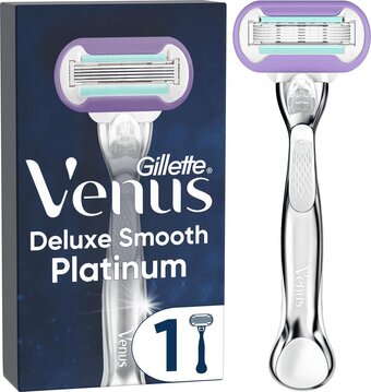 Bol.com Gillette venus deluxe smooth platinum scheersysteem voor vrouwen - scheermes aanbieding
