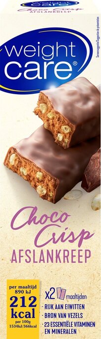 Bol.com Weight care maaltijdreep 12-uurtje choco crisp - 6x2 stuks aanbieding