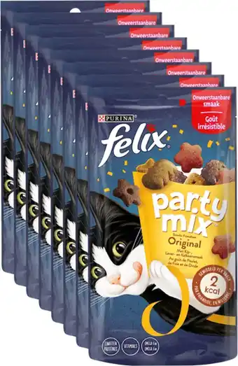 Bol.com Felix party mix - kattensnacks original - 8 x 60g aanbieding